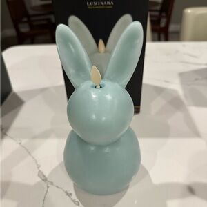 Luminara Flameless Bunny Candle in Fresh Mint